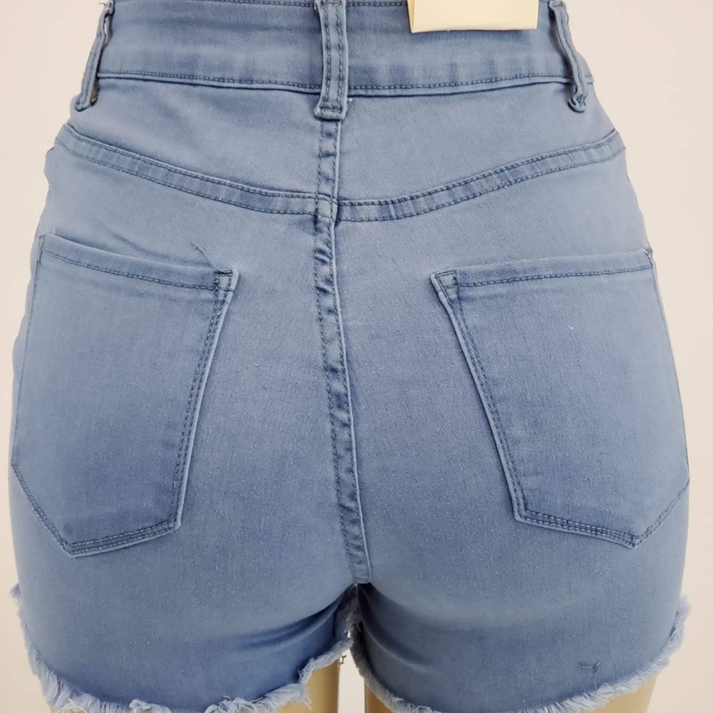 Light Denim Short Mid Rise S,M,L,XL - Picture 3 of 8